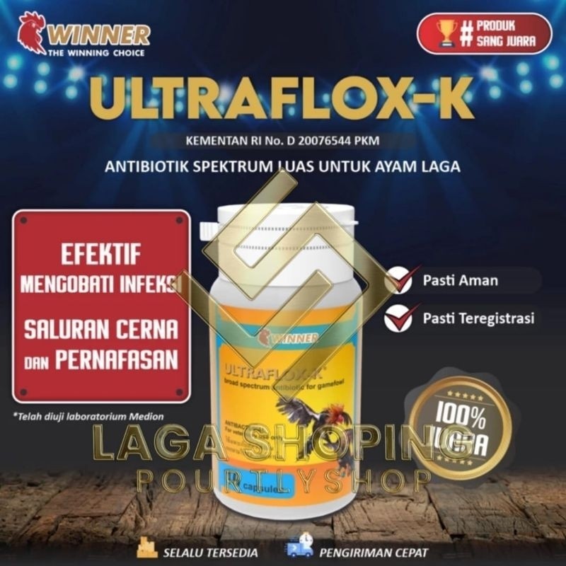 ULTRAFLOX-K 10 BUTIR OBAT AYAM NGOROK SNOT BURUNG MERPATI LEMAS BY MEDION