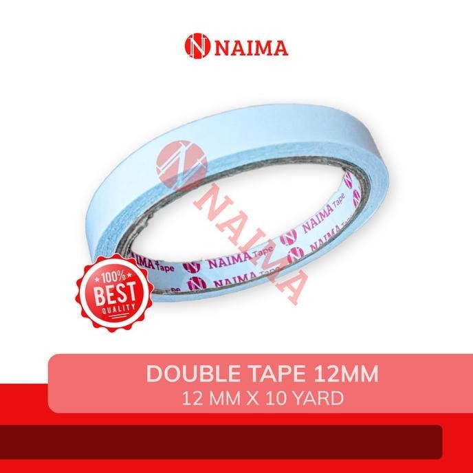 

Double Tape 12mm x 10 Yard / Double Tip 1/2 Inch Naima