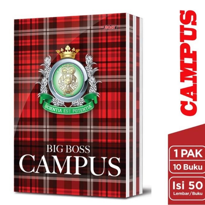 

BUKU TULIS CAMPUS 50 LEMBAR BOXY [10 BUKU]