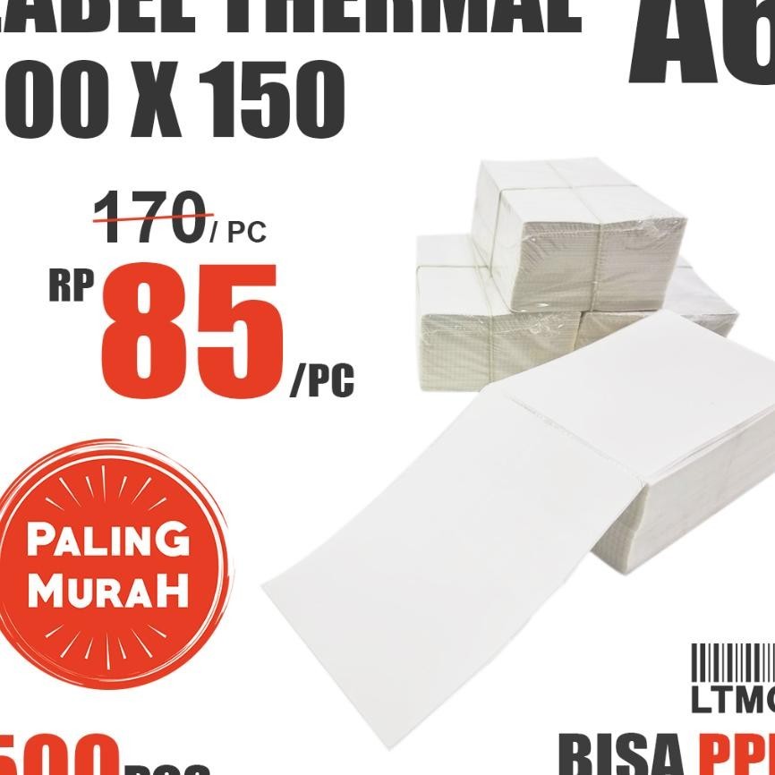 

Label Barcode Cf 100 X 150 A6 Kertas Stiker Thermal 500 Pcs