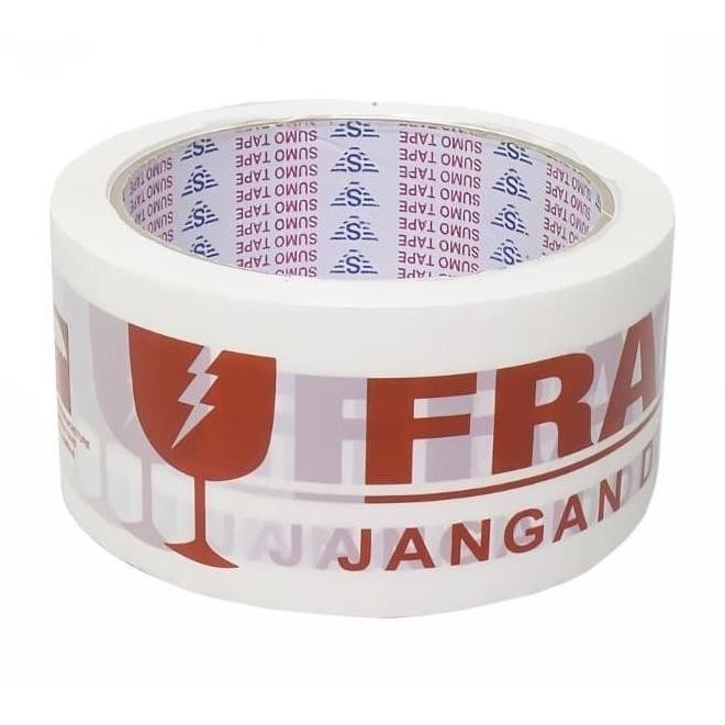 

LAKBAN FRAGILE PUTIH JANGAN DI BANTING 48MM X 80 METER SUMO