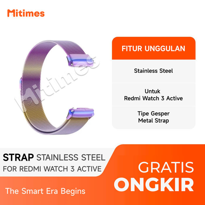 Strap Redmi Watch 3 Active Stainless Steel Tali Redmi Watch 3 Active