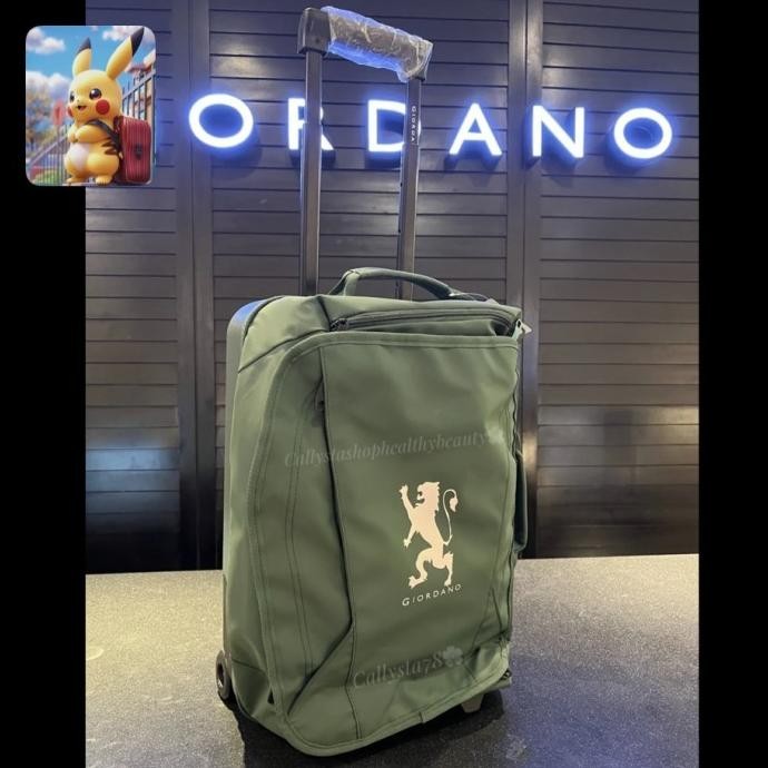 Giordano Suitcase Giordano Travel Bag Tas Koper Waterproof Sig Green Bukticahya