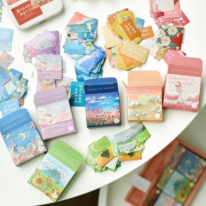 

hap 300 Lembar Sticker Scenery Aesthetic Vintage Retro Cute Ancient Stiker