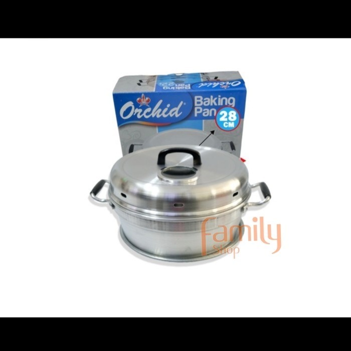Terbaru Baking Pan Orchid 28Cm Tebal / Cetakan Loyang Kue Bolu New Original