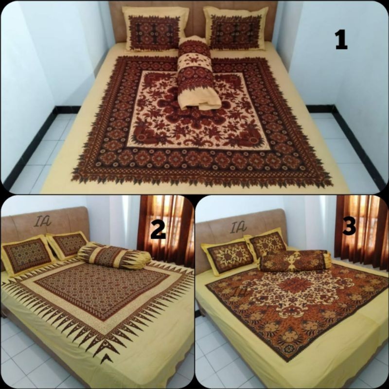 SPREI BATIK ASLI SP078 BAHAN KATUN ADEM TERMURAH DAN TERLARIS DI NUSANTARA BELI ECER HARGA GROSIR