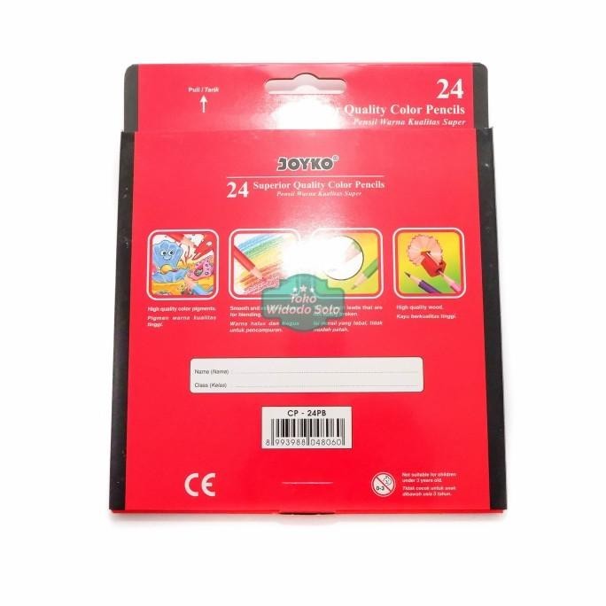 

Baru Pensil Warna Joyko CP 24PB 24 Warna Panjang 24 .,