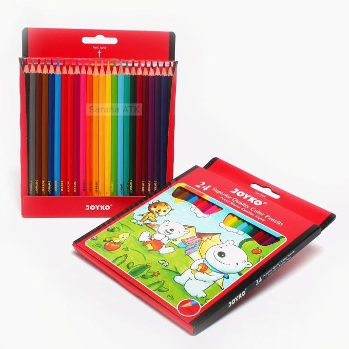 

Best! JOYKO CP-24PB PENSIL 24 WARNA ..