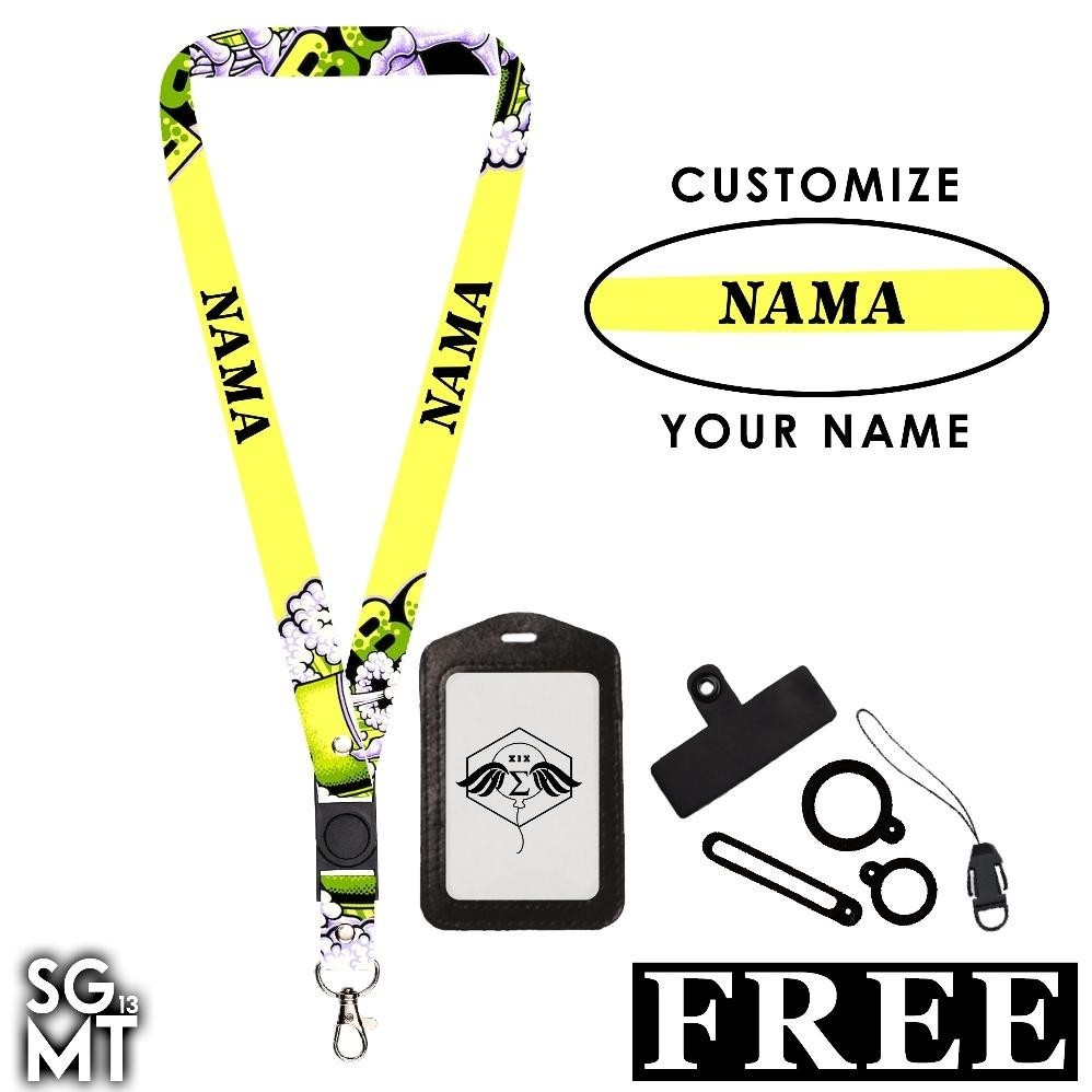 

Promo Spesial BISA SATUAN Lanyard Custom Nama Printing Full 2 Sisi Ukuran 2cm Satuan Murah Bisa Request Nama Design 1 Termurah