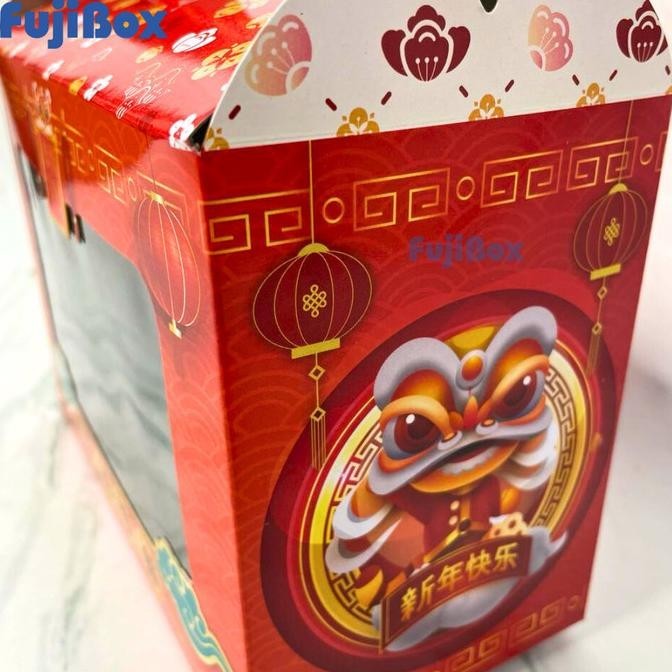 

( 10 Pcs ) Dus Kotak Tenteng Gable Box Imlek Toples Jar Isi 2 / 3 Topl Terbaik