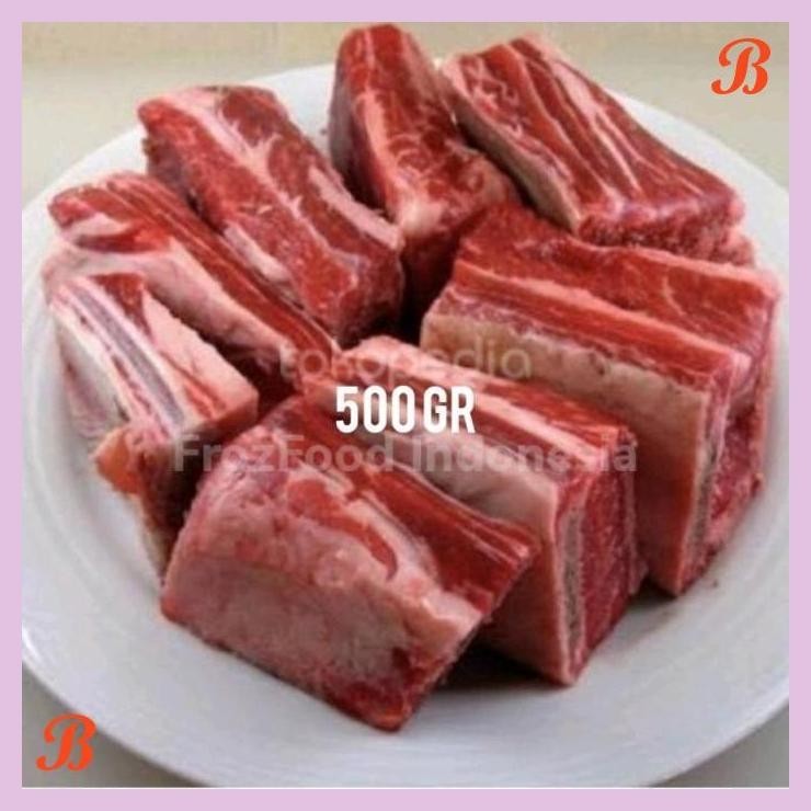 

| SDF | AUS SHORT RIBS IGA SAPI DAGING TEBAL ISI 500 GR [F70]