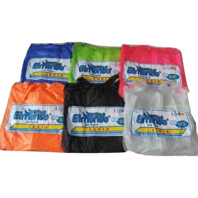 New - Jas Hujan Stelan Elmondo Ceria 935 Tebal Bukan Plastik ORIGINAL 