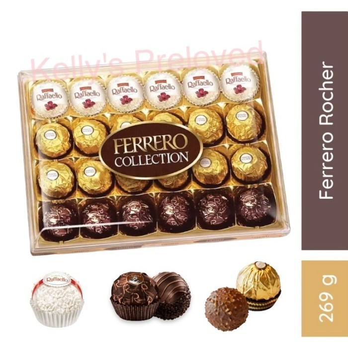 

FERRERO COLLECTION 269 GR 24 PCS ROCHER - RAFFAELLO - RONDNOIR