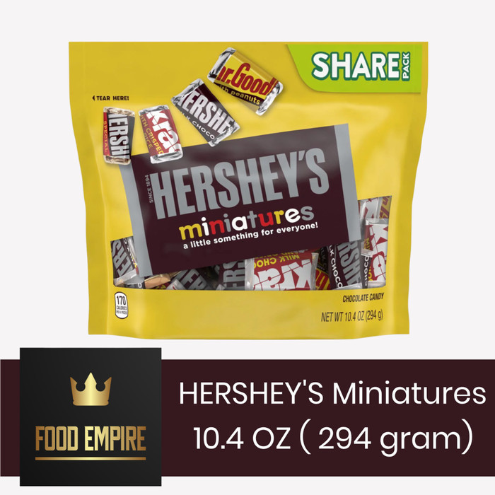 

HERSHEYS Miniatures Chocolate 10.4 oz Cokelat Hershey's Share Pack