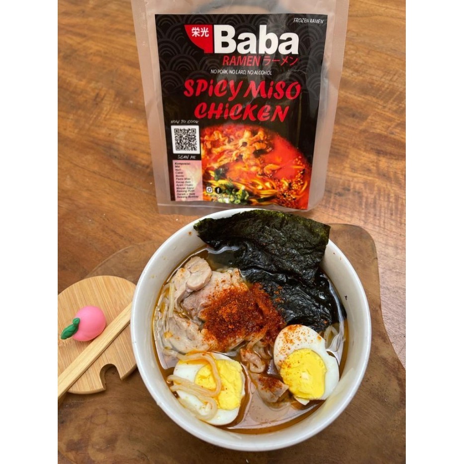 

Terbaru Ramen Halal Spicy Miso Chicken Ramen Baba Ramen Frozen Food Promo Terlaris