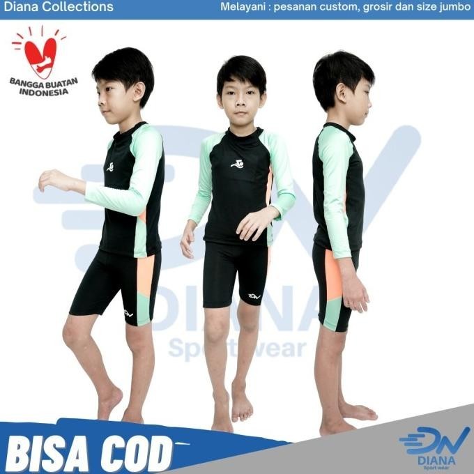 baju setelan renang anak laki laki | baju renang anak panjang