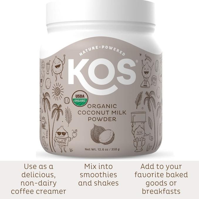 

KOS Organic Coconut Milk Powder Sugar Free Plant Creamer Smoothies ___Malla