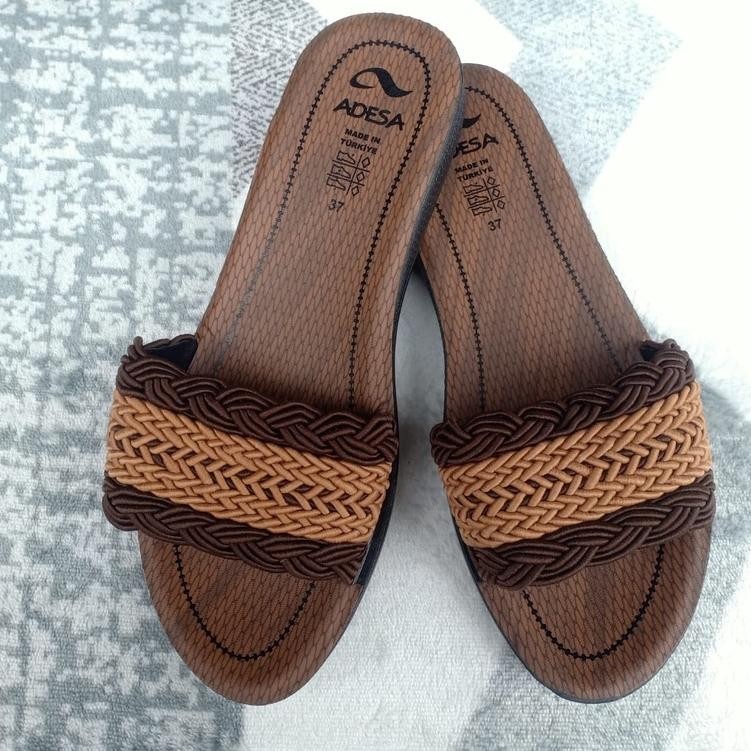 Sepatu Pria yang Memberikan Kepercayaan SANDAL ADESA ORIGINAL TURKY POLOS TAMBANG ||