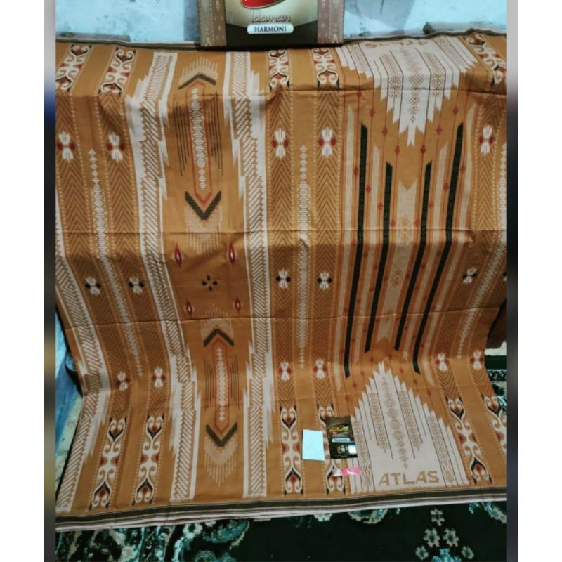 [SYAR'I MINERV] [Bayar Ditempat]Atlas Idaman Harmoni Sarung Motif Terbaru Bhs Seroja Etnik Halus Dan