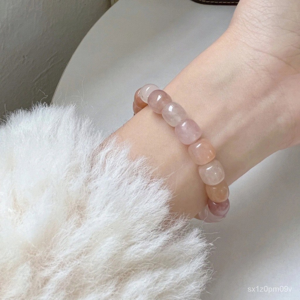 Jinsi Jade Gelang Violet, Taicui Warna-warni Manik-manik Gaya Lama Gelang Giok Wanita