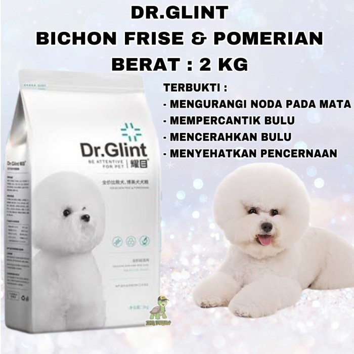 DR.GLINT BICHON POMERANIAN DOG FOOD CEGAH TEAR STAMPERC BULU