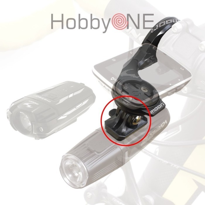 Moon Rb-28 Front Light Adapter For Go Pro Mount - Garmin Wahoo