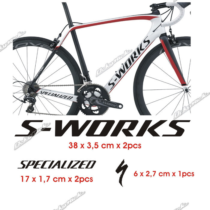 Cutting Sticker S-Works Stiker Sepeda