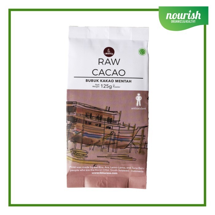 

TERMURAH Timurasa, Organic Raw Cacao Powder 125gr