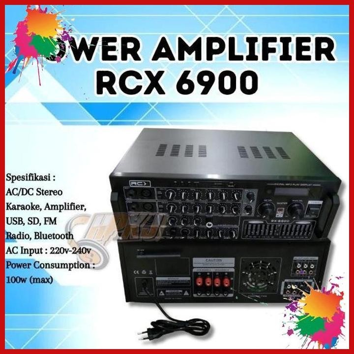 power amplifier rcx rx - 6900 power ampli rcx rx-6900 (kwj)