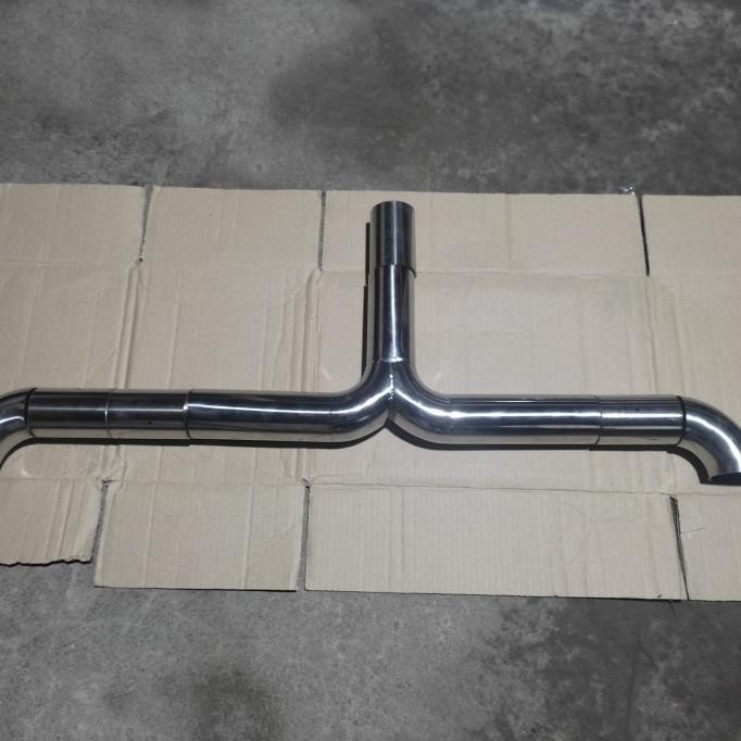 Baru pipa cabang 3 buat knalpot mobil -27sg