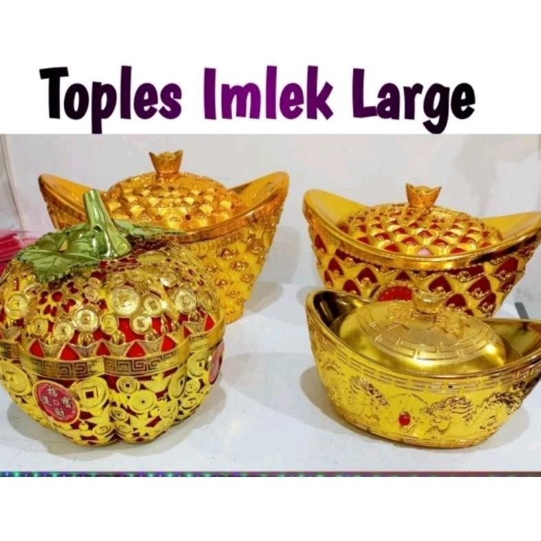 

New Stok Permen Manisan Hiasan Imlek Koin Emas Yenpao Sincia Gold 20Cm Terlaris