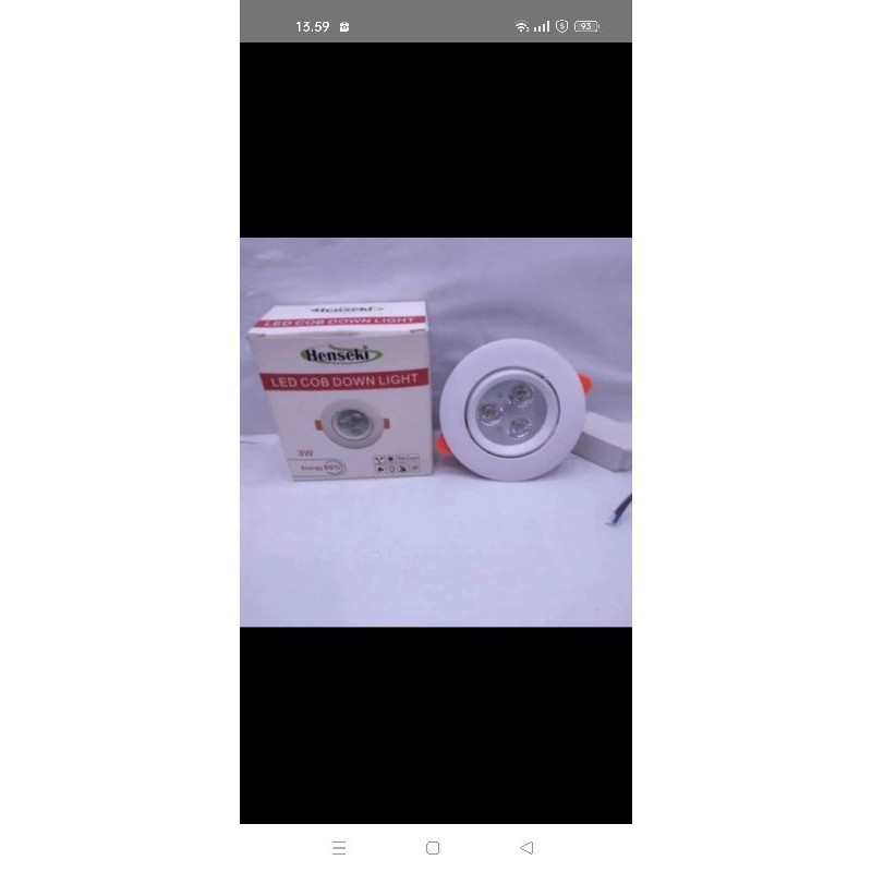 lampu COB led 3 mata henseki downlight COB 3 mata