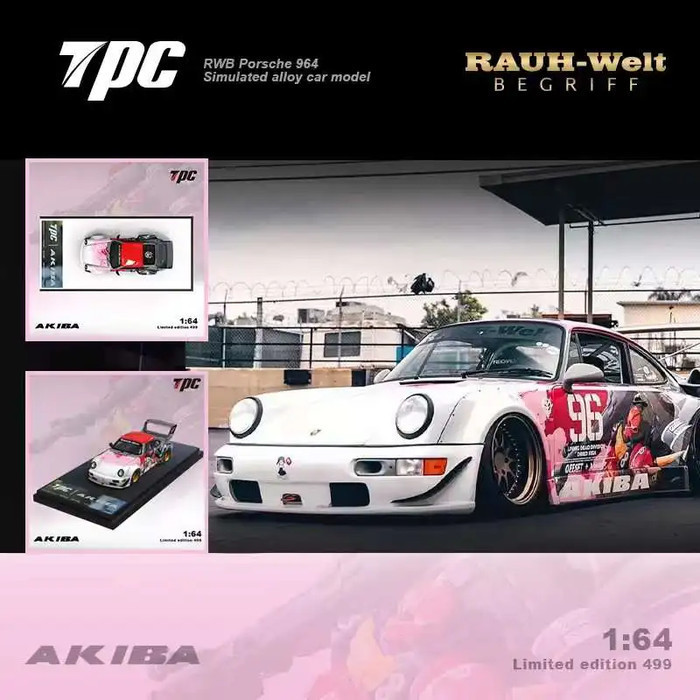 Flash Sale Tpc 1/64 Porsche Rwb 964 Akiba Diecast Terlaris