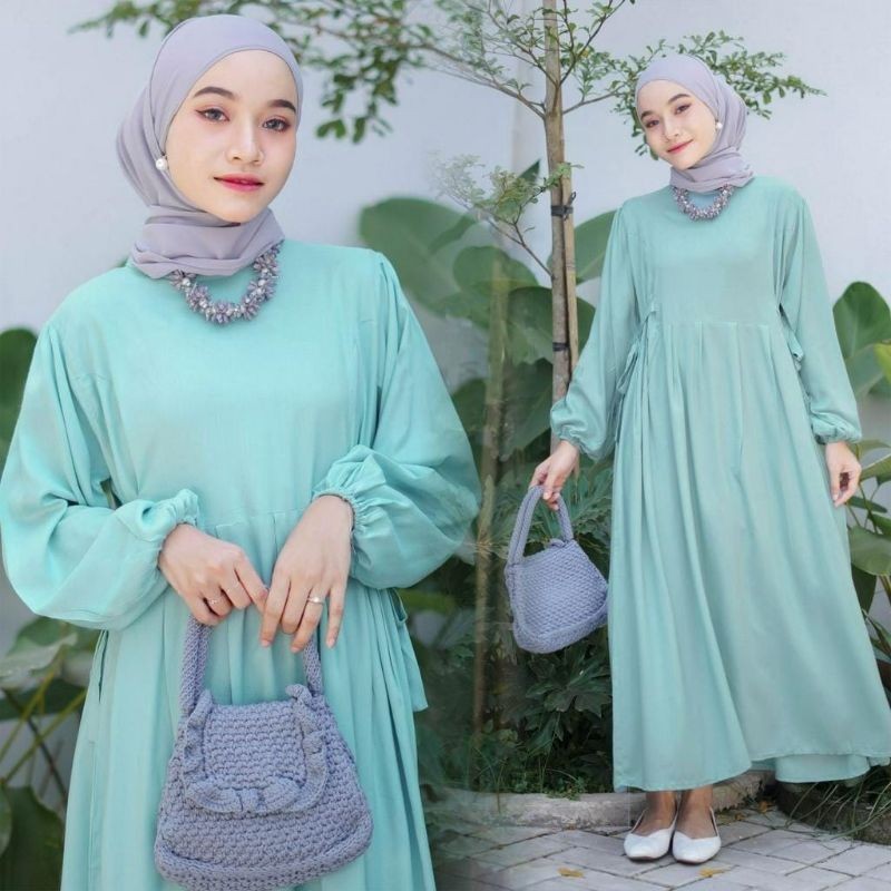 Gamis Wanita Terbaru 2023 Viral Games Dewasa 2024 Maxi Dres Ibu Bju Santri Midi Brokat Muslimah Adem