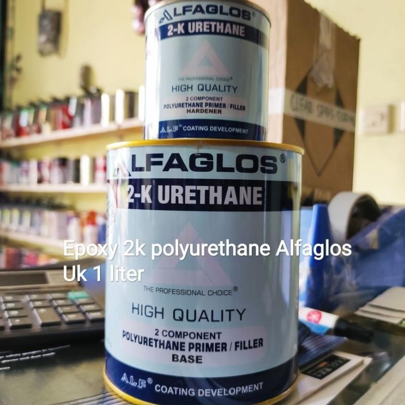 

EKSTRA PROMO EPOXY PU ALFAGLOS - EPOXI ALFA RETHANE CAT DASAR BESI DAN PLASTIK 1 LITER