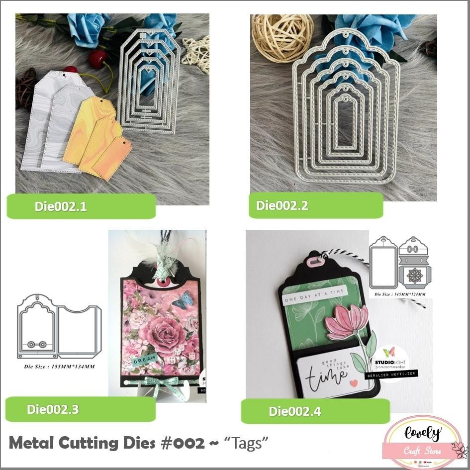 

HOT PROMO LovelyCraftStore | Metal cutting dies S02 set of tags, dies for cards, scrapbooking, Journaling, Bujo, cetakan stensil metal