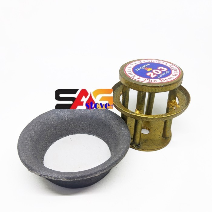 Kepala+Ring Kompor Mawar 203 / Body+Mangkok Semawar Joss High Pressure Best