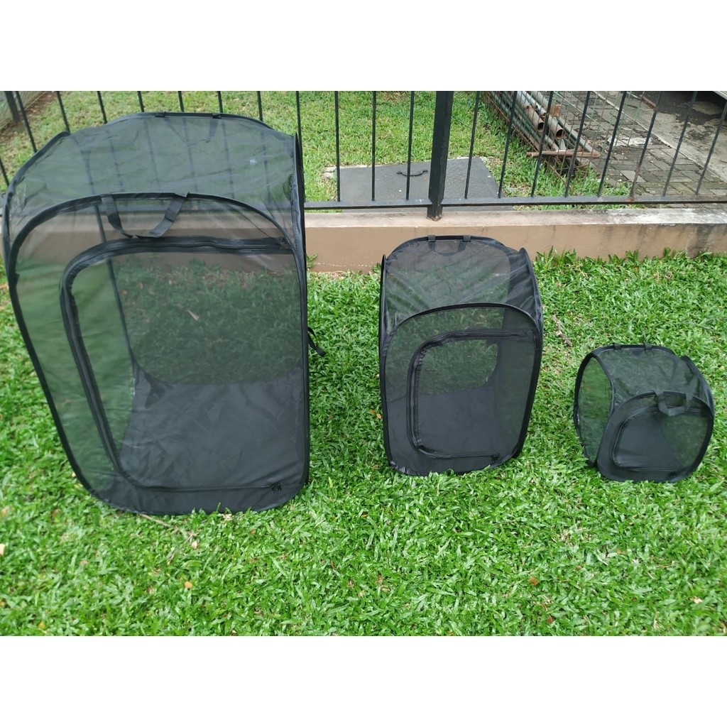 PROMO KANDANG Foldable Breeding Insect Cage Terrarium Vivarium Kandang Chameleon Vield Panther