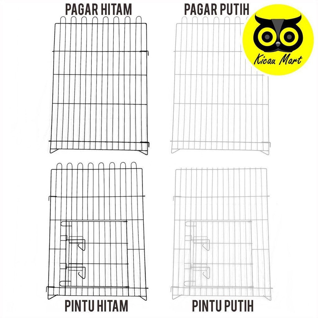 PROMO KANDANG Pagar Kandang Hewan Pagar Pintu Size Jumbo 90x60 Kandang Kucing Cat Kitten Anjing
