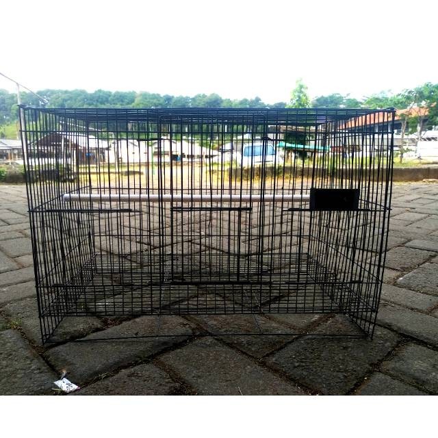 PROMO KANDANG KANDANG BESI KOTAK BURUNG KENARI LOVEBIRD COLIBRI UK 50 X 30 X 30