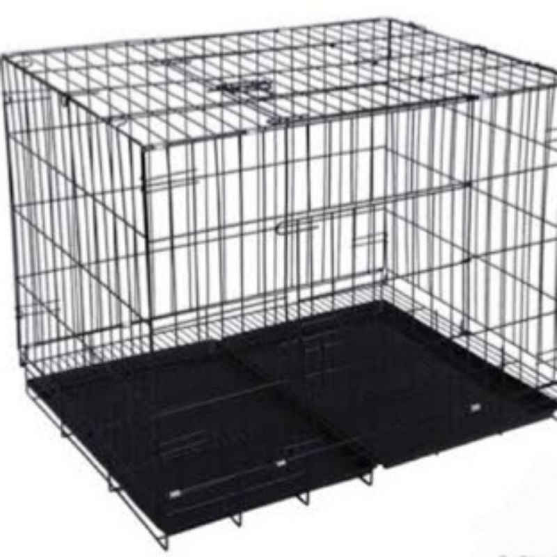 PROMO KANDANG kandang besi kucing anjing kelinci 60cm (+ Roda / tanpa roda)