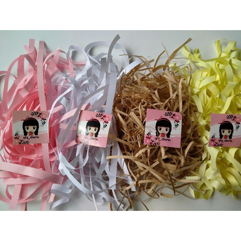 

TOP BANGET kertas cacah kertas cacah warna Kertas potong kertas potong shredded paper kertas paper isian gift box filler parcel C1 ORI