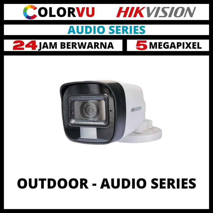 cctv hikvision colorvu 5mp audio colorful kamera outdoor cctv camera