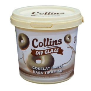 

Collins DIP GLAZE Tiramisu 1000gr -Depo Frozen Food Airmadidi