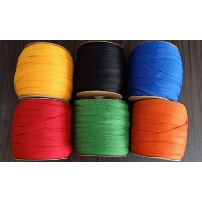 

Big Sale - tali id card rajut / tali sepatu 1cm / roll / tali sepatu roll ~