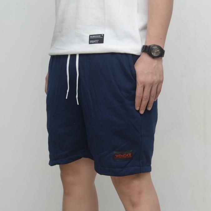 Baru - celana pendek / Outfit Celana Pendek / Warna Navy / Wengkie.id ..