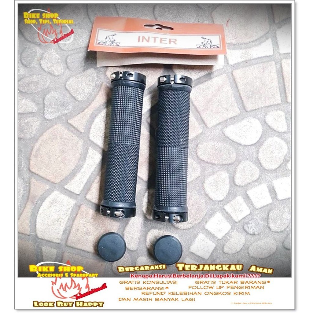 GRIP HANFLAT MTB DOUBLE LOCK INTER Sepeda MTB BMX