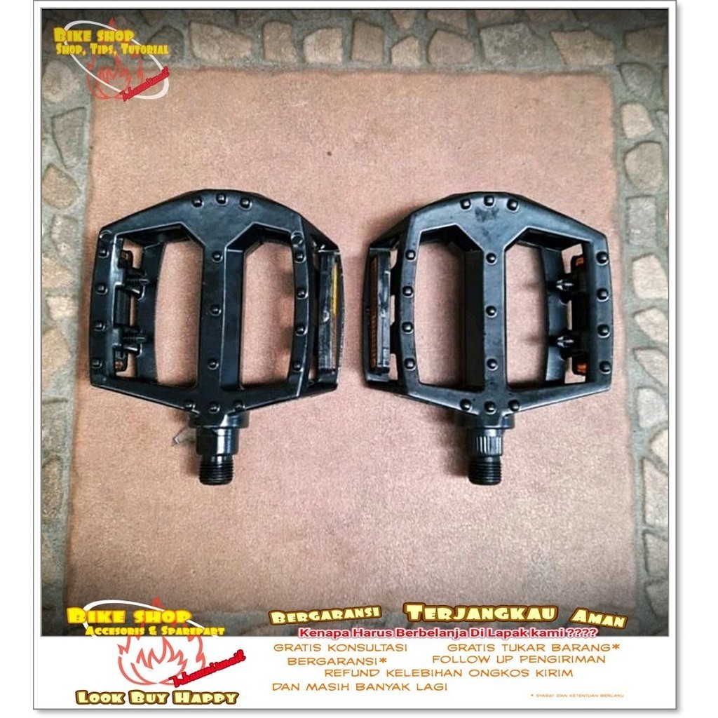 PEDAL MTB ALLOY UNI CYCLE PELOR HITAM Sepeda MTB BMX