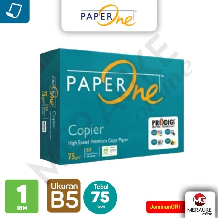 

HOT SALE Kertas HVS Paper One B5 75gsm Isi 500 Lembar