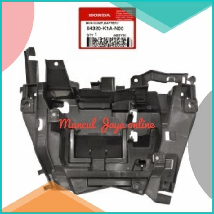 64320-K1A-N00 Cover Dudukan Accu Aki Box Battery Beat LED Eco Street 1